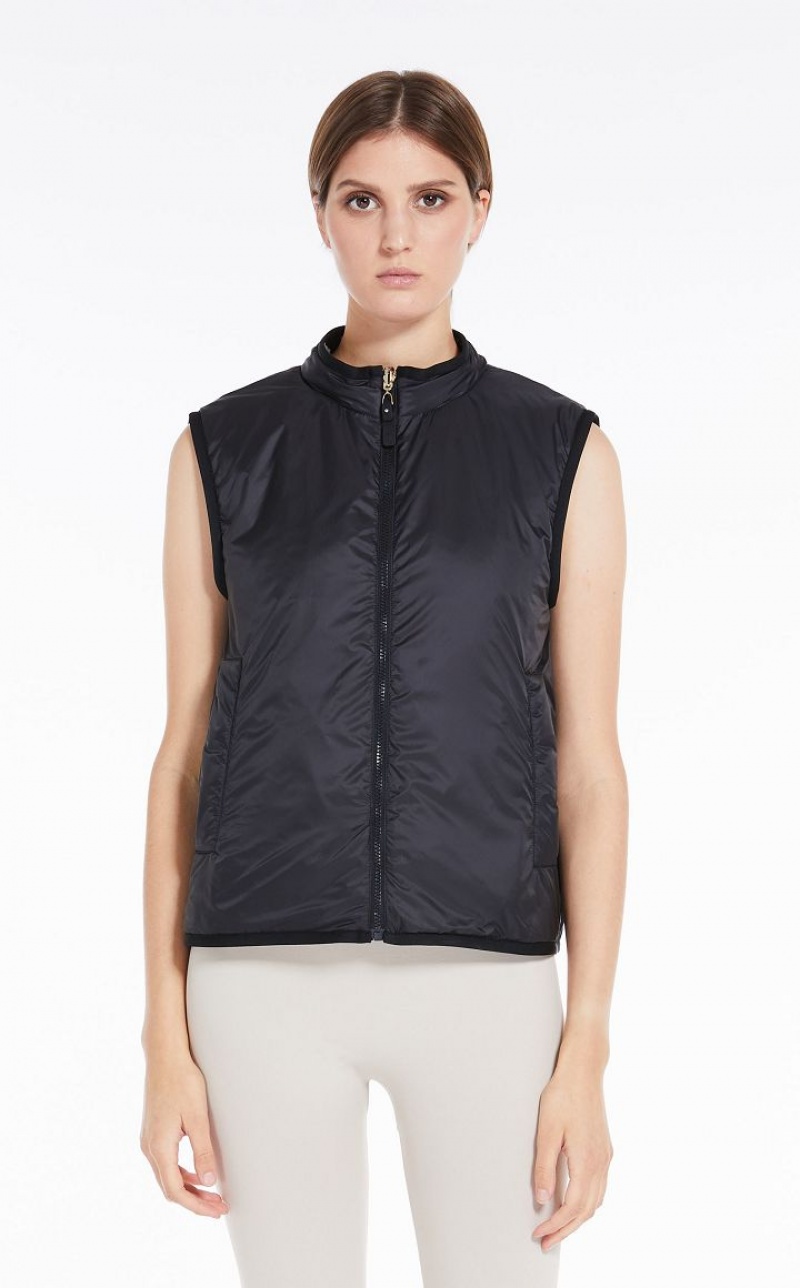 MaxMara Reversible Gilet In Water-resistant Fabric Padded ECRU | MMR594011