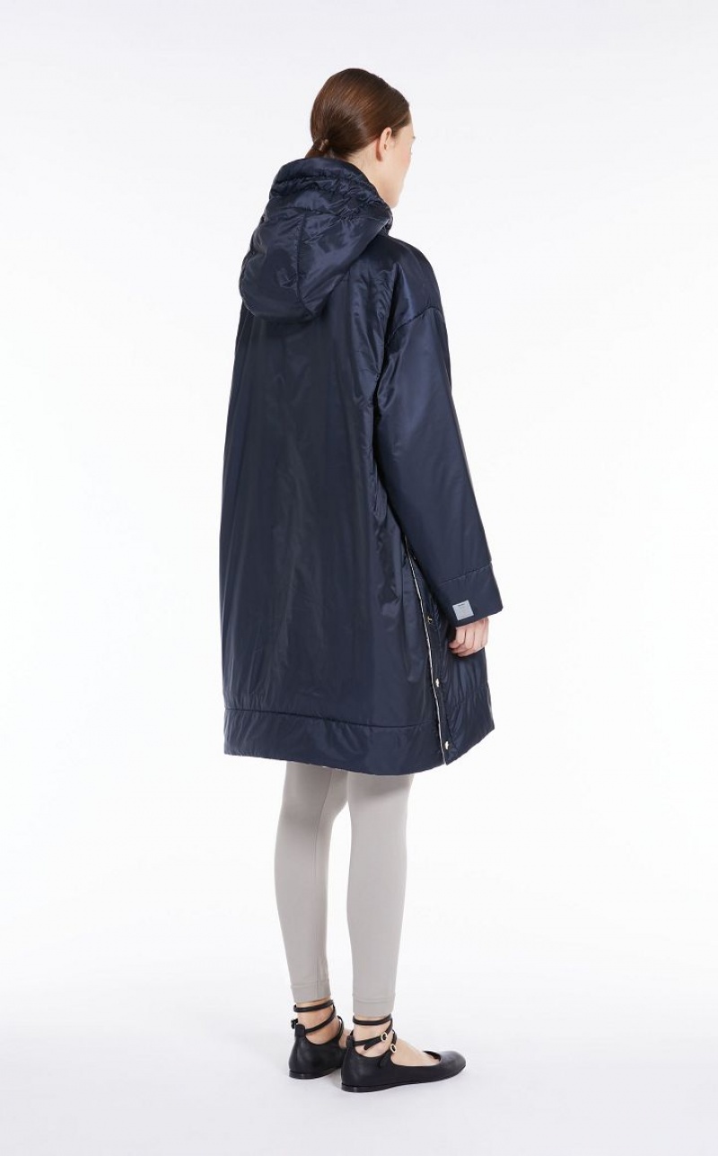 MaxMara Reversible Water-repellent Canvas Jacket Padded MIDNIGHTBLUE | MMR594010