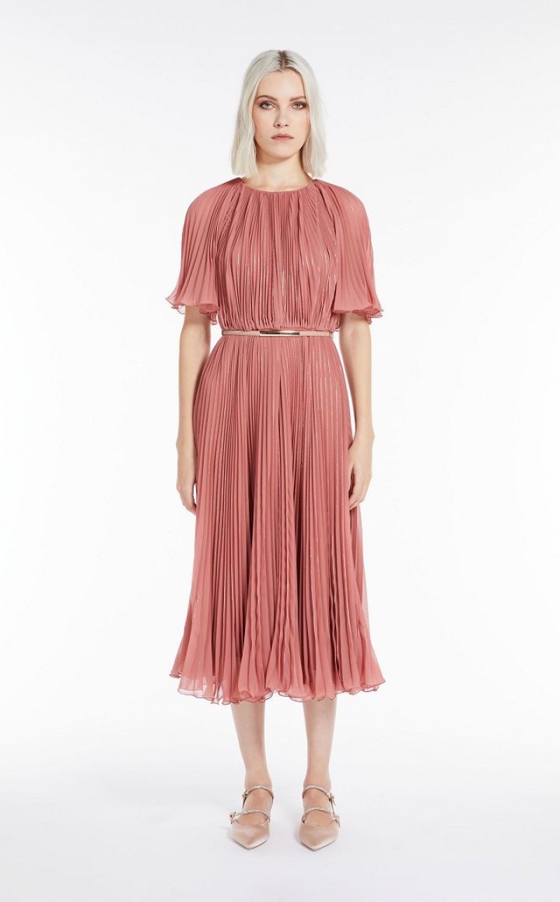 MaxMara Sable Georgette Dresses ANTIQUE ROSE | MMR593353