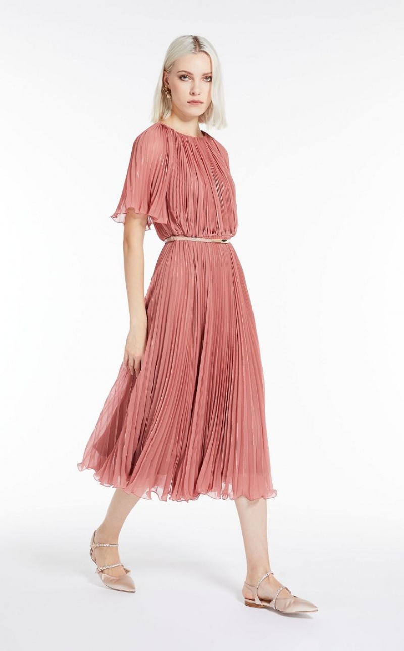 MaxMara Sable Georgette Dresses ANTIQUE ROSE | MMR593353