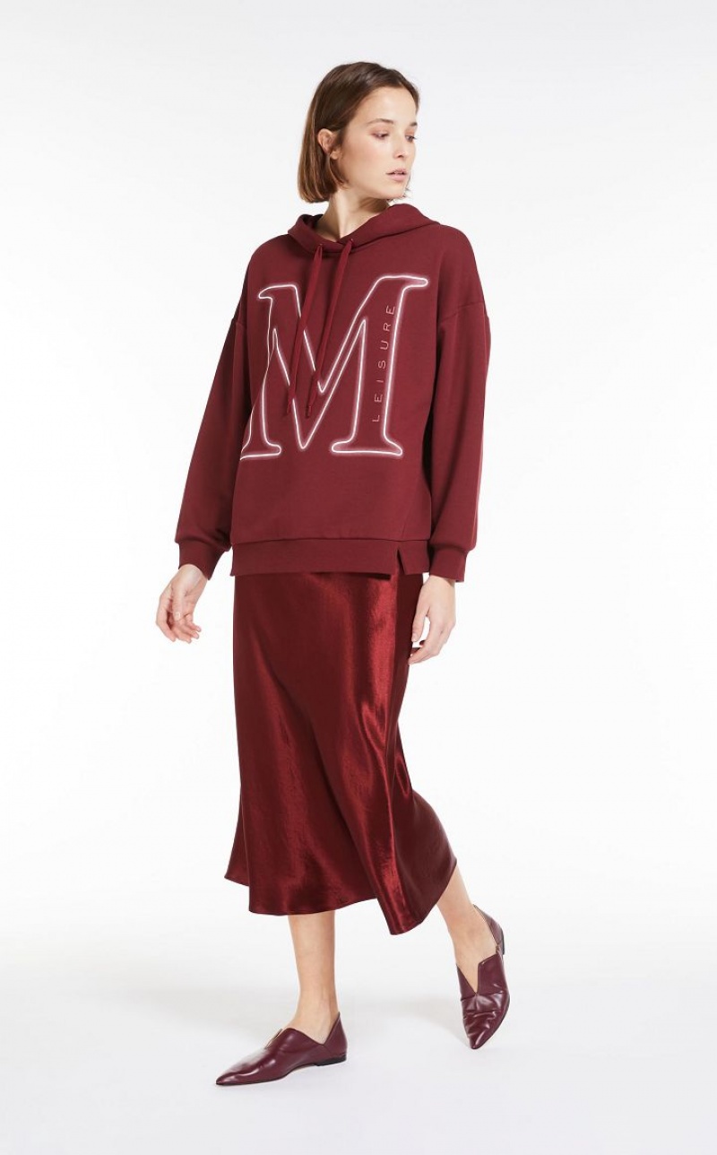 MaxMara Satin Skirts BRICK RED | MMR593706