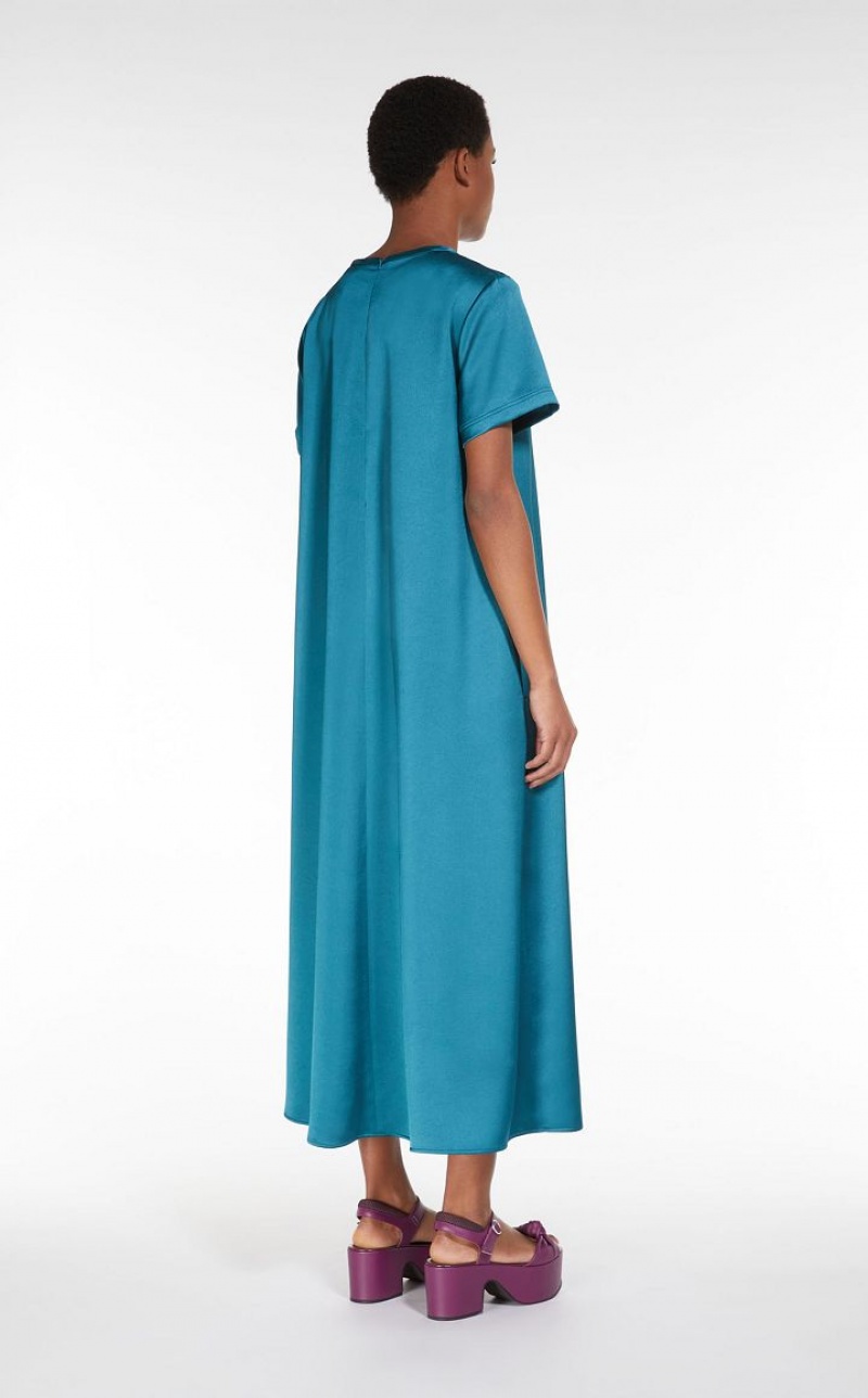 MaxMara Satin T-shirt Dresses OIL | MMR593372