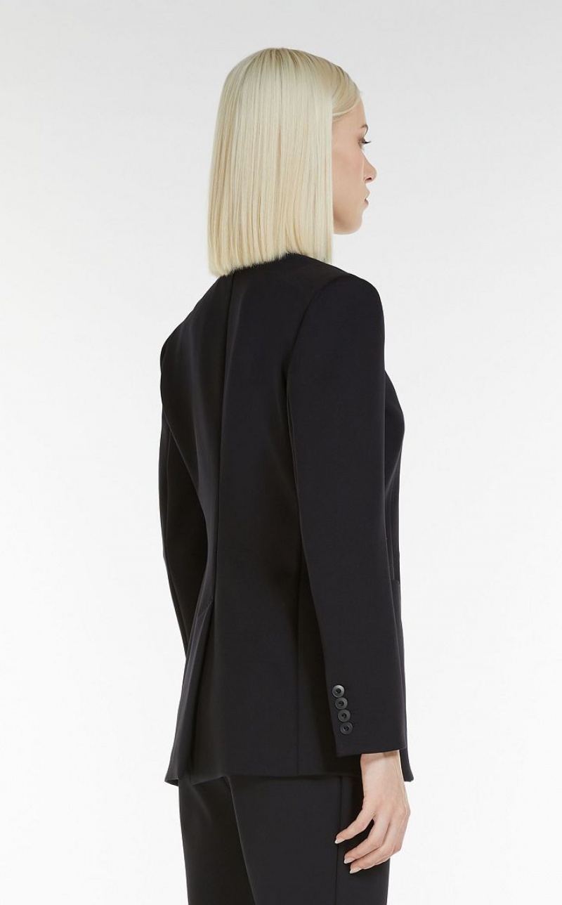 MaxMara Scuba Jersey Jackets BLACK | MMR594043