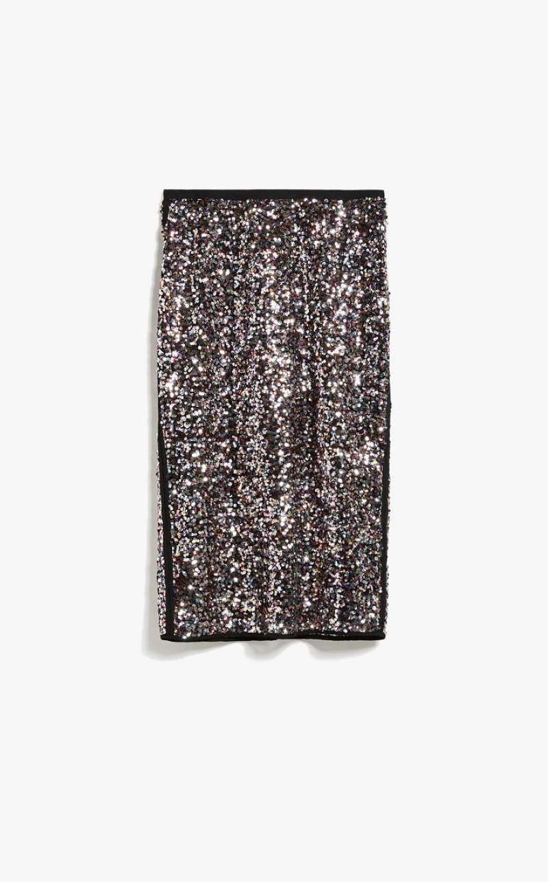 MaxMara Sequinned Pencil Skirts MULTICOLOUR | MMR593726