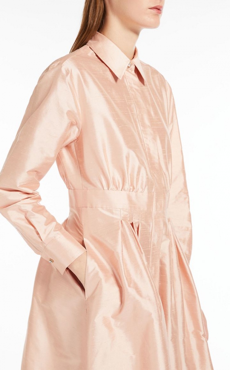 MaxMara Shantung Shirt Dresses POWDER | MMR593345