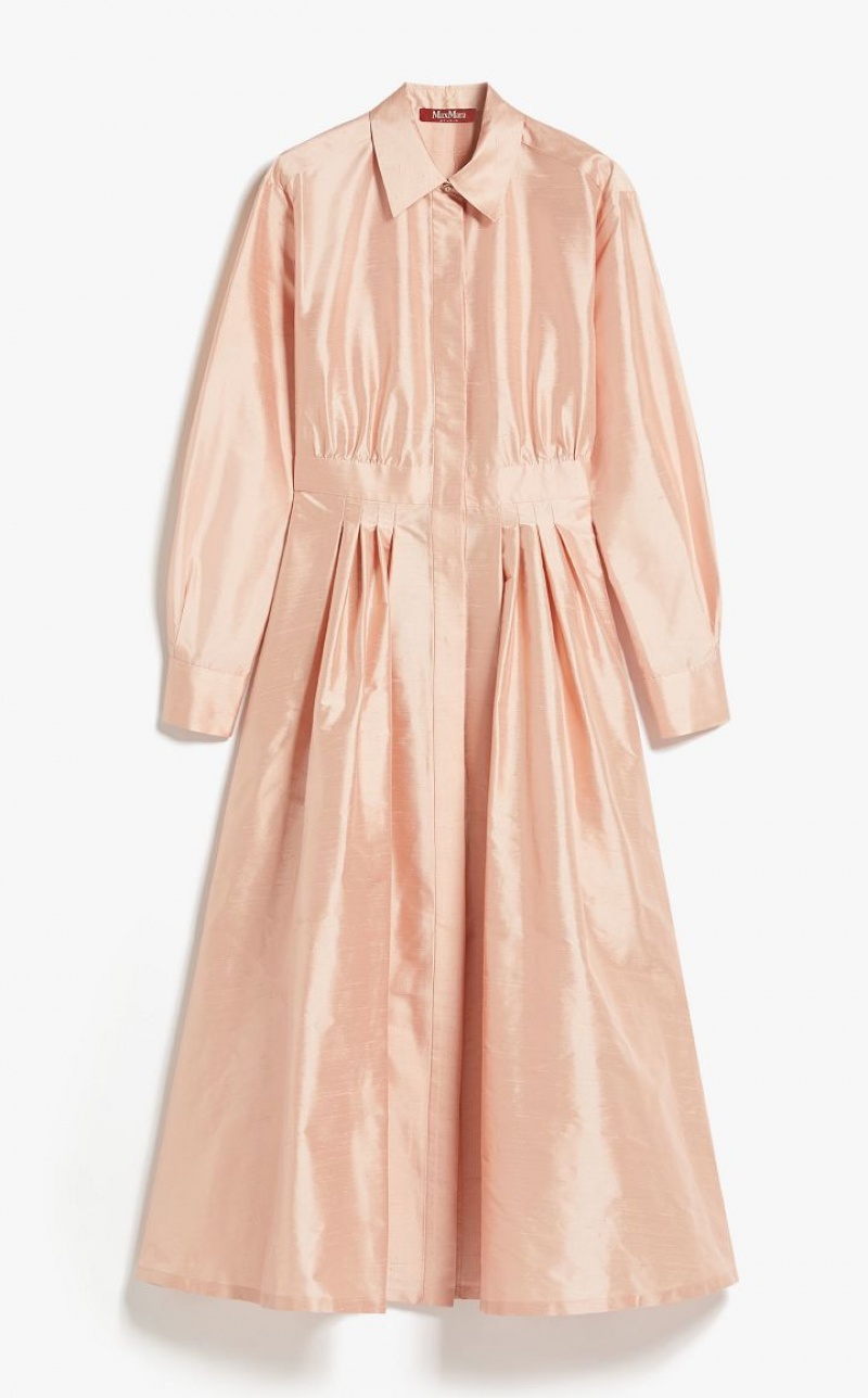 MaxMara Shantung Shirt Dresses POWDER | MMR593345