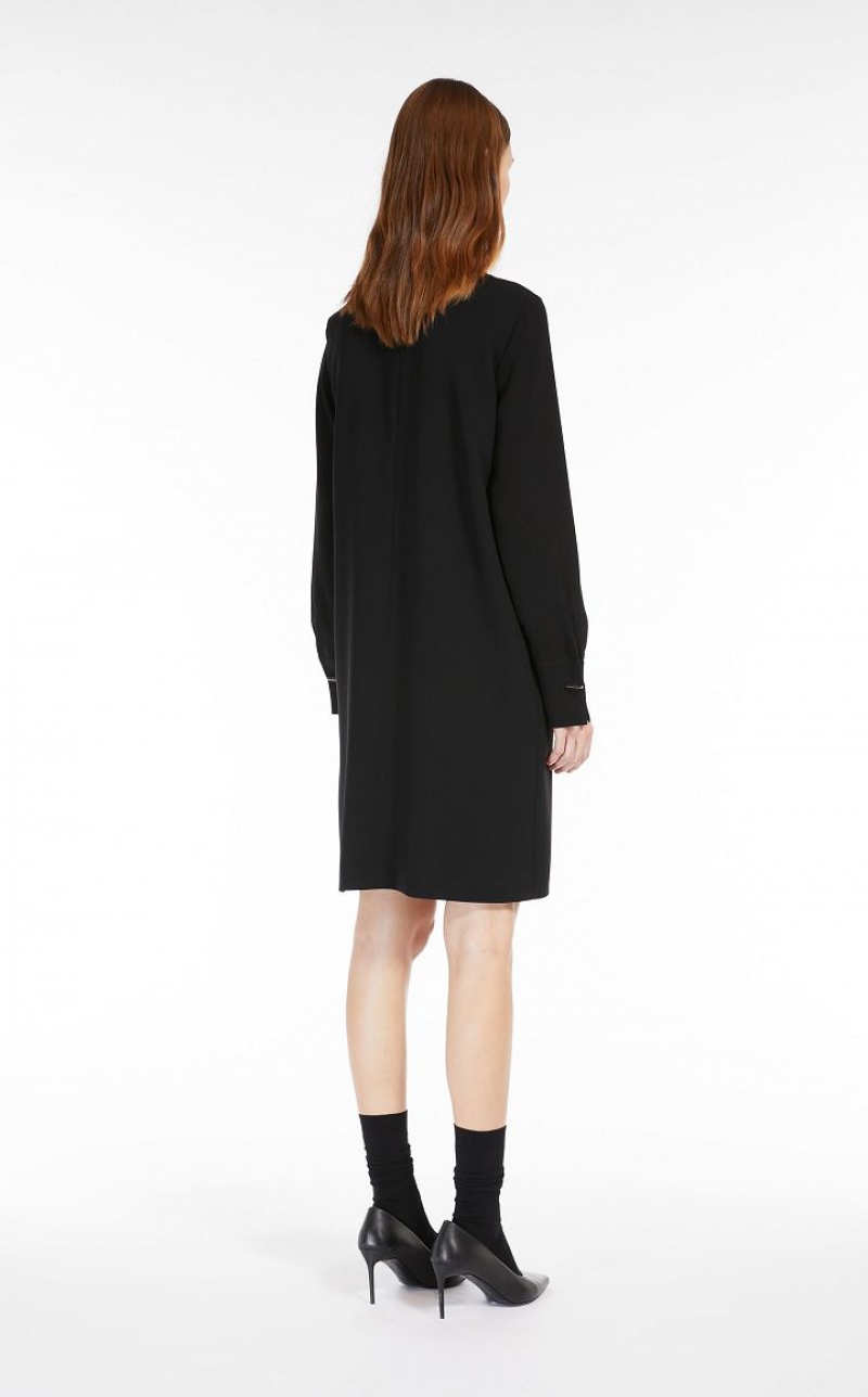 MaxMara Short Cady Dresses BLACK | MMR593357