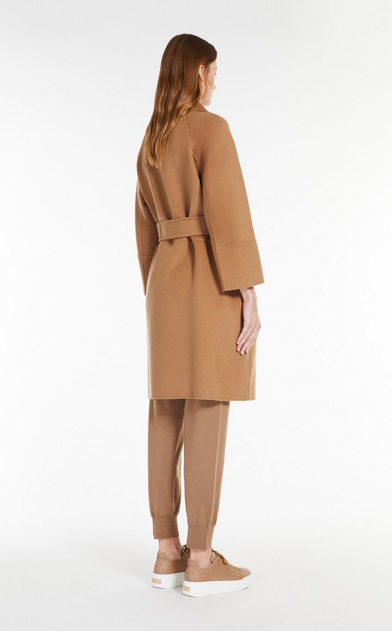 MaxMara Short Wool Coats CAMEL | MMR593912