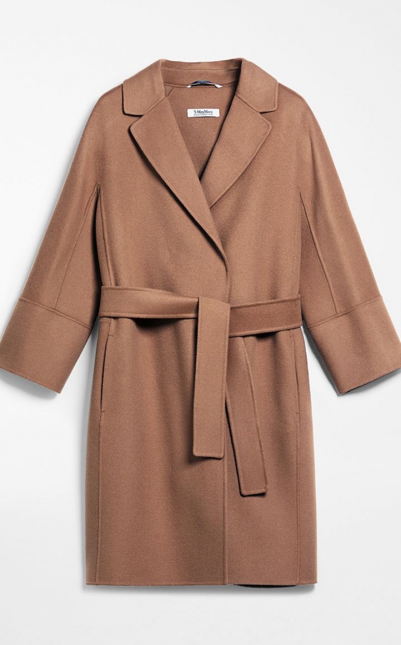 MaxMara Short Wool Coats CAMEL | MMR593912