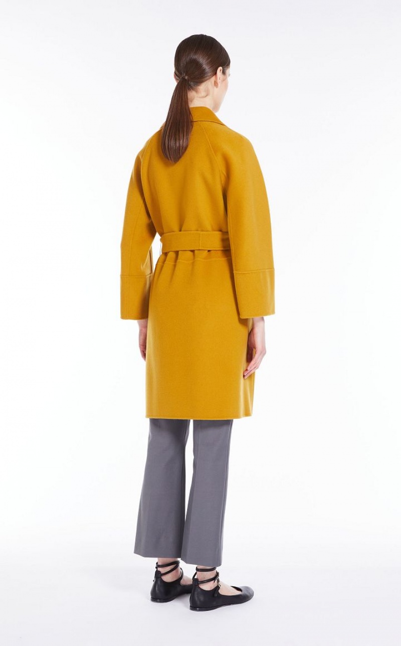 MaxMara Short Wool Coats OCHRE | MMR593899