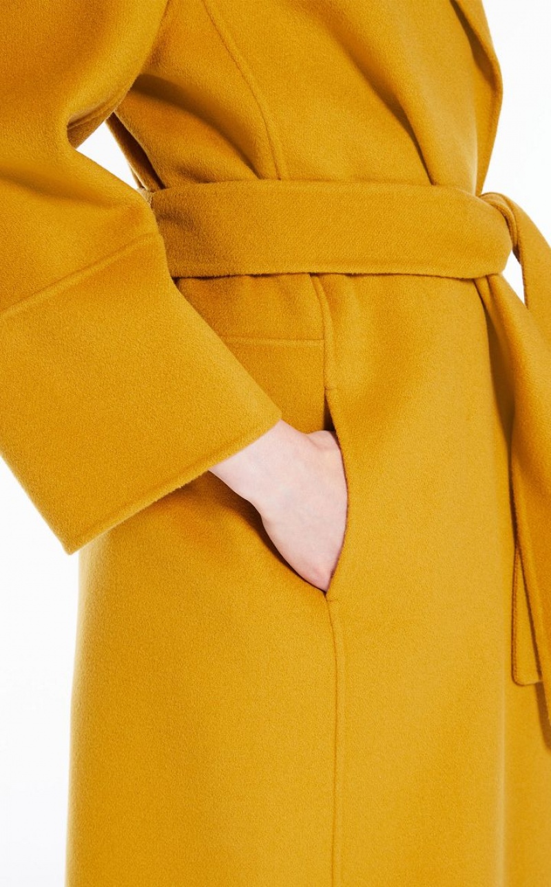 MaxMara Short Wool Coats OCHRE | MMR593899