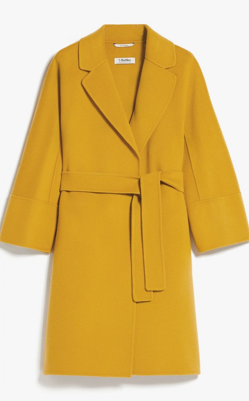 MaxMara Short Wool Coats OCHRE | MMR593899