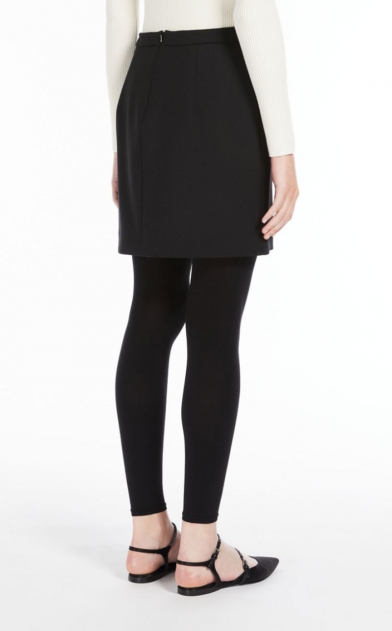 MaxMara Short Wool Skirt Suit BLACK | MMR593490