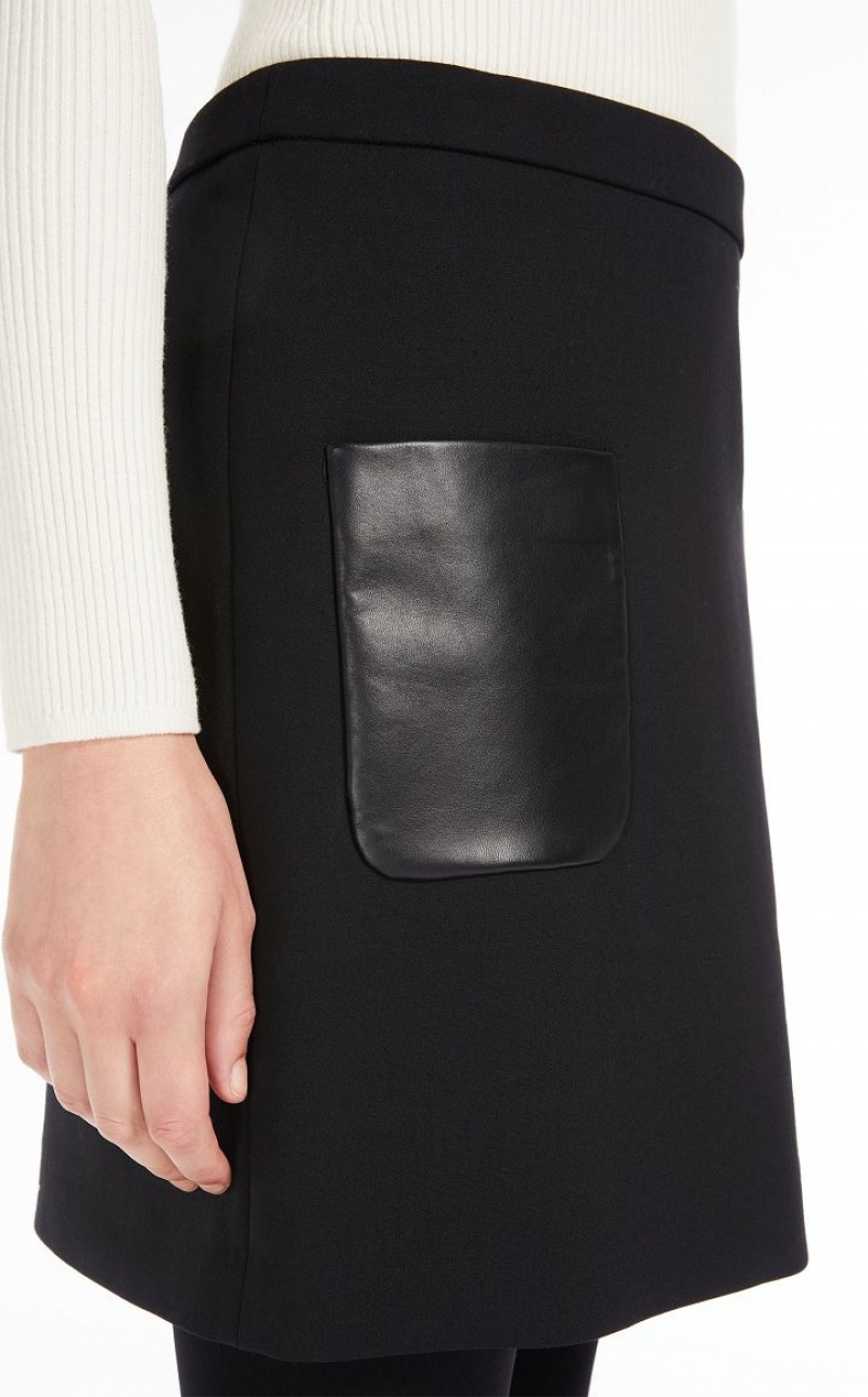 MaxMara Short Wool Skirt Suit BLACK | MMR593490