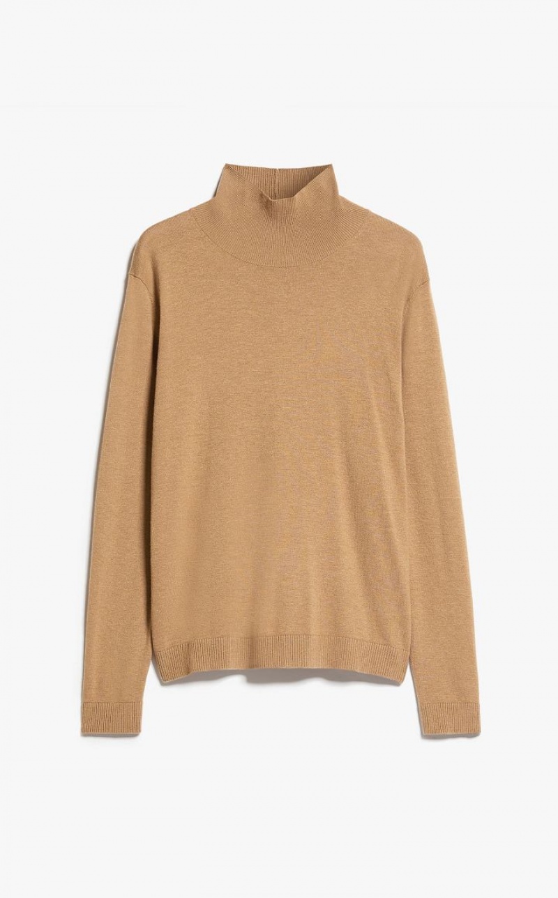 MaxMara Silk And Wool Yarn Knitwear CAMEL | MMR593468