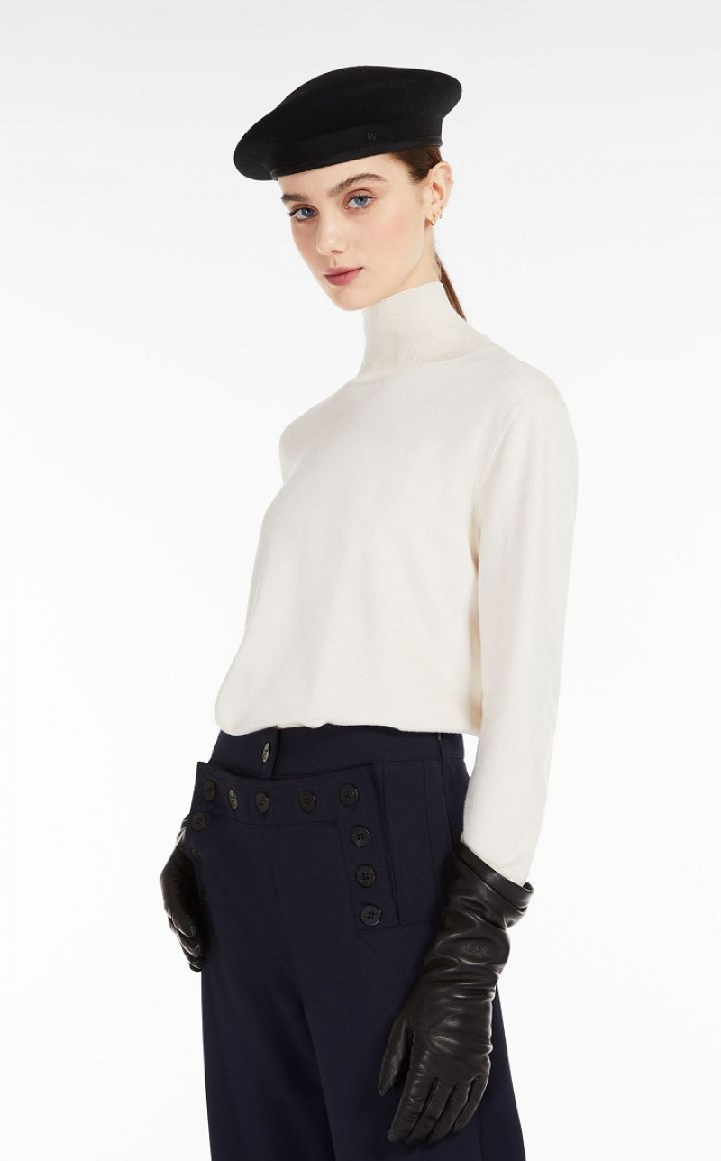 MaxMara Silk And Wool Yarn Knitwear IVORY | MMR593418