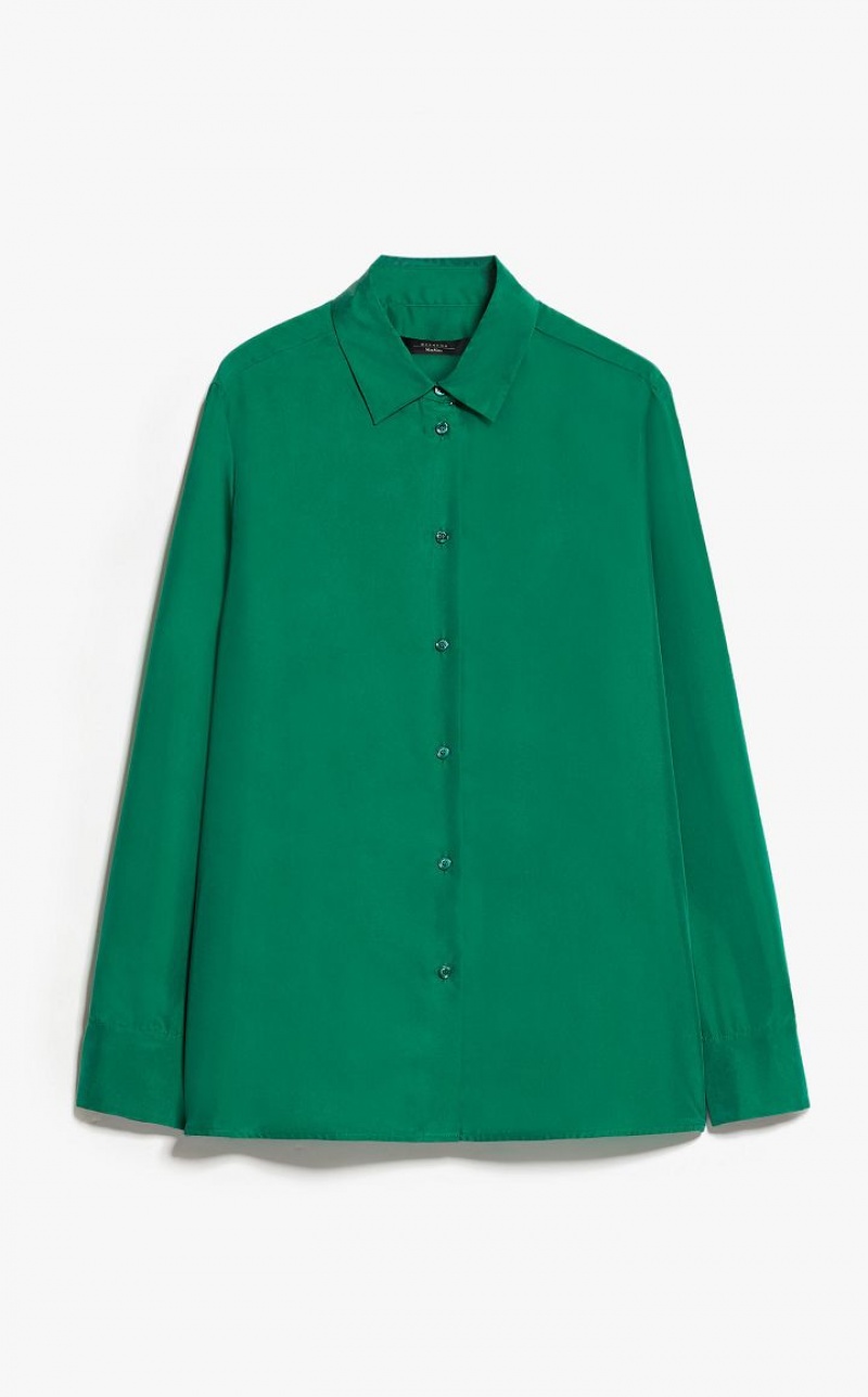 MaxMara Silk Blouses EMERALD | MMR593572