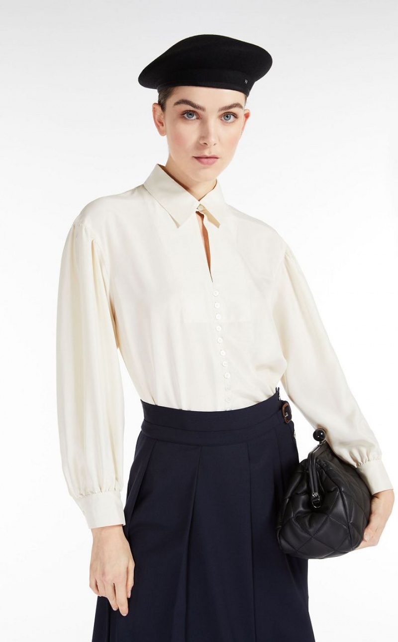 MaxMara Silk Blouses IVORY | MMR593600