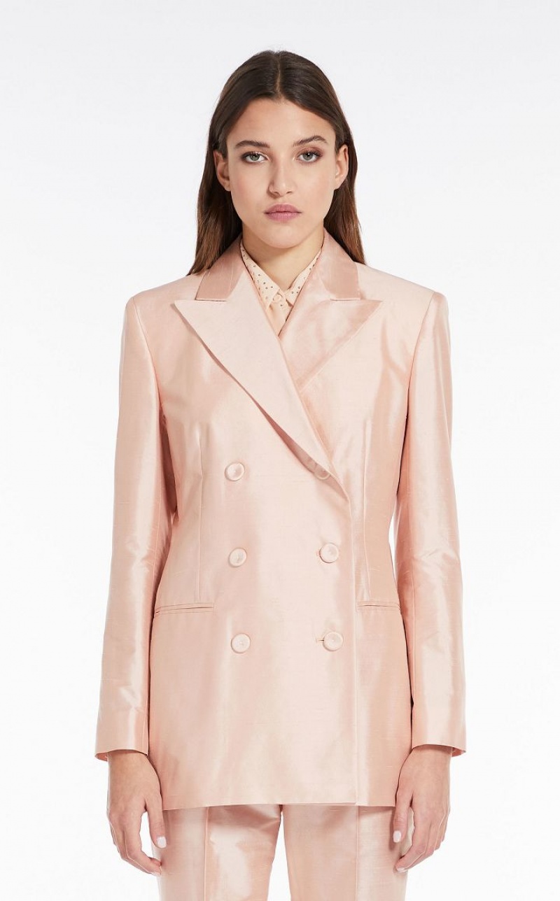 MaxMara Silk Shantung Jackets POWDER | MMR594051