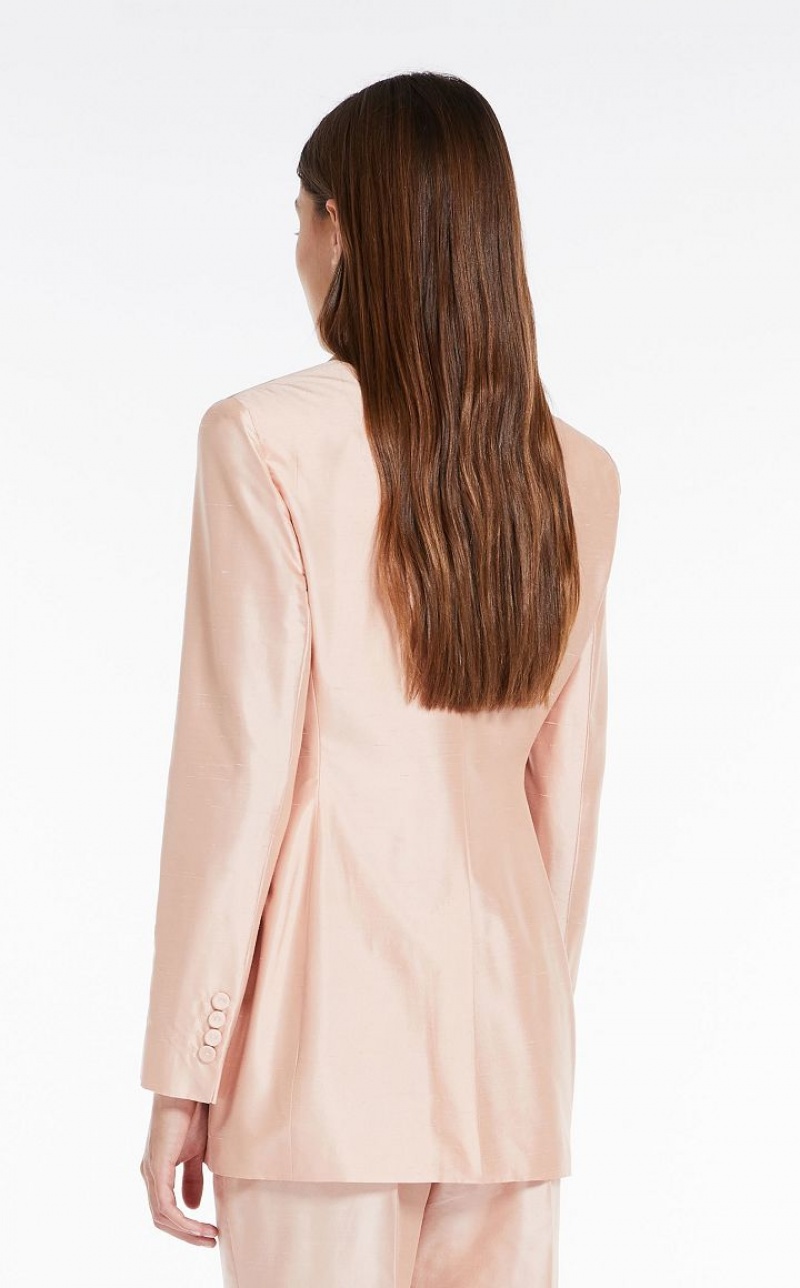 MaxMara Silk Shantung Jackets POWDER | MMR594051