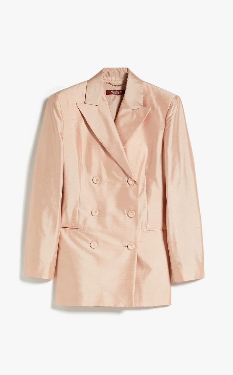 MaxMara Silk Shantung Jackets POWDER | MMR594051