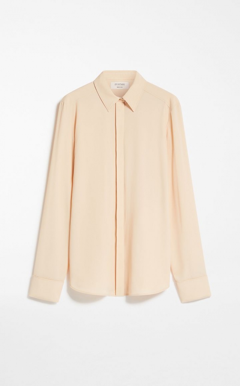 MaxMara Silk-blend Blouses POWDER | MMR593560