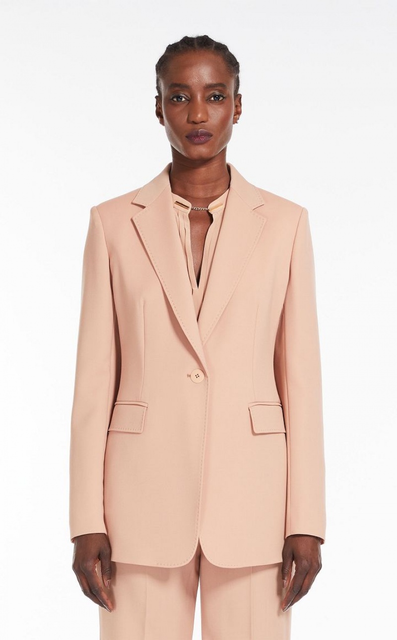 MaxMara Single-breasted Wool Jackets CAMEL | MMR594099