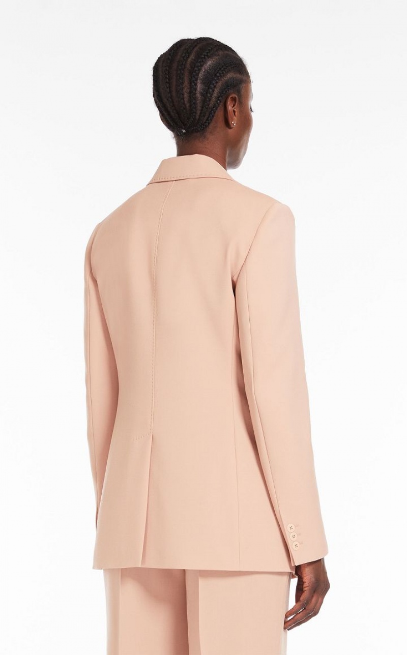 MaxMara Single-breasted Wool Jackets CAMEL | MMR594099