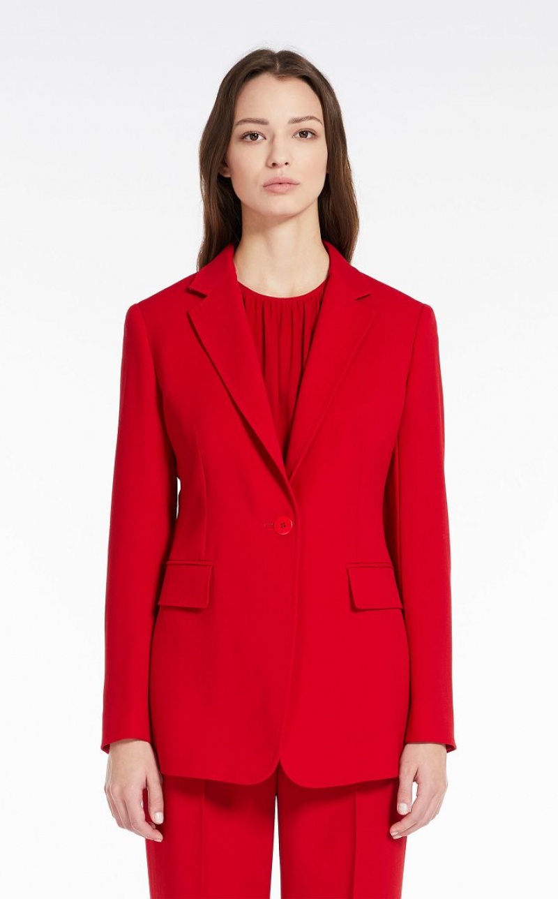 MaxMara Single-breasted Wool Suit RED | MMR593536