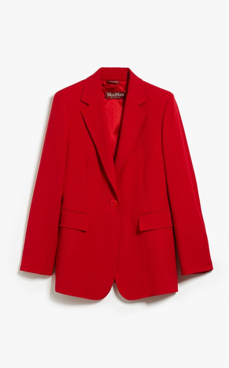 MaxMara Single-breasted Wool Suit RED | MMR593536