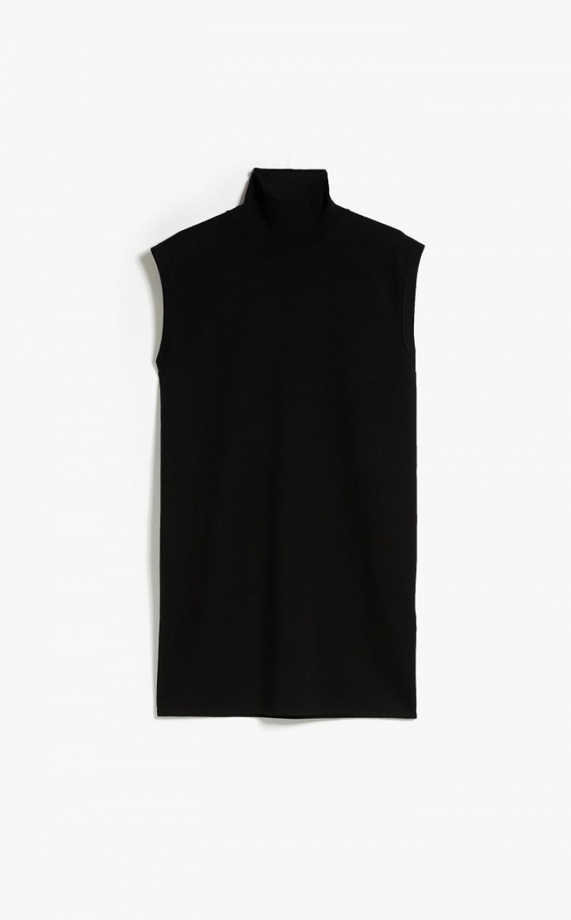 MaxMara Sleeveless Wool Dresses BLACK | MMR593319