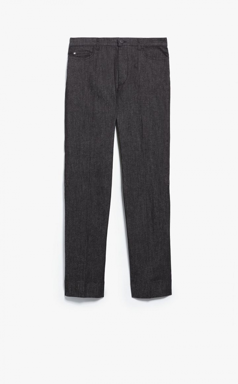 MaxMara Slim Denim Trousers BLACK | MMR593765