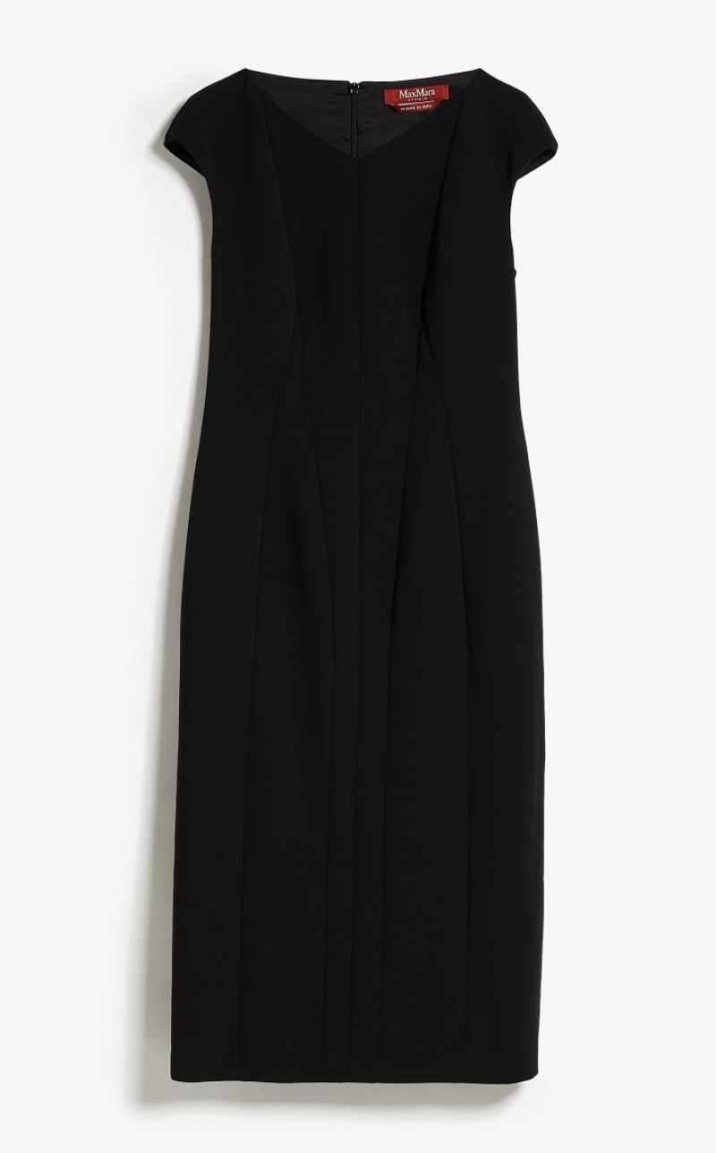 MaxMara Slim-fit Cady Dresses BLACK | MMR593395