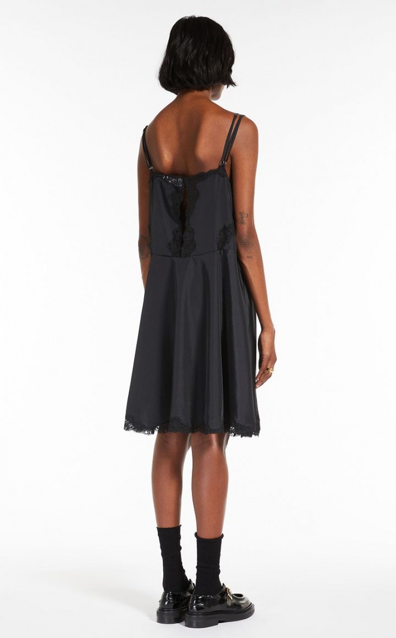 MaxMara Slip With Lace Dresses BLACK | MMR593334