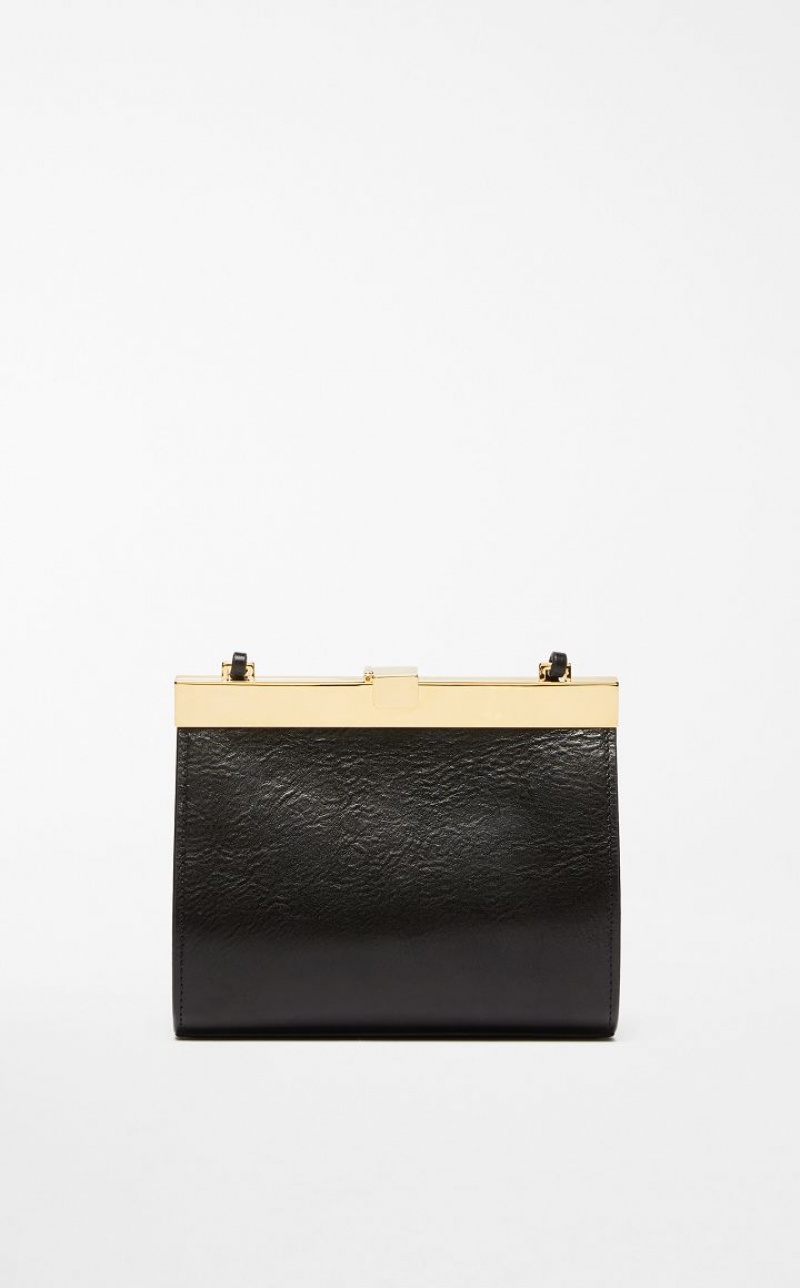 MaxMara Small Leather Lizzie Sportmax Bag BLACK | MMR594175