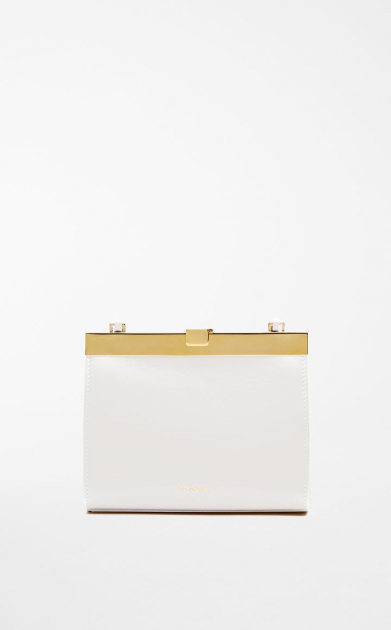 MaxMara Small Leather Lizzie Sportmax Bag WHITE | MMR594185