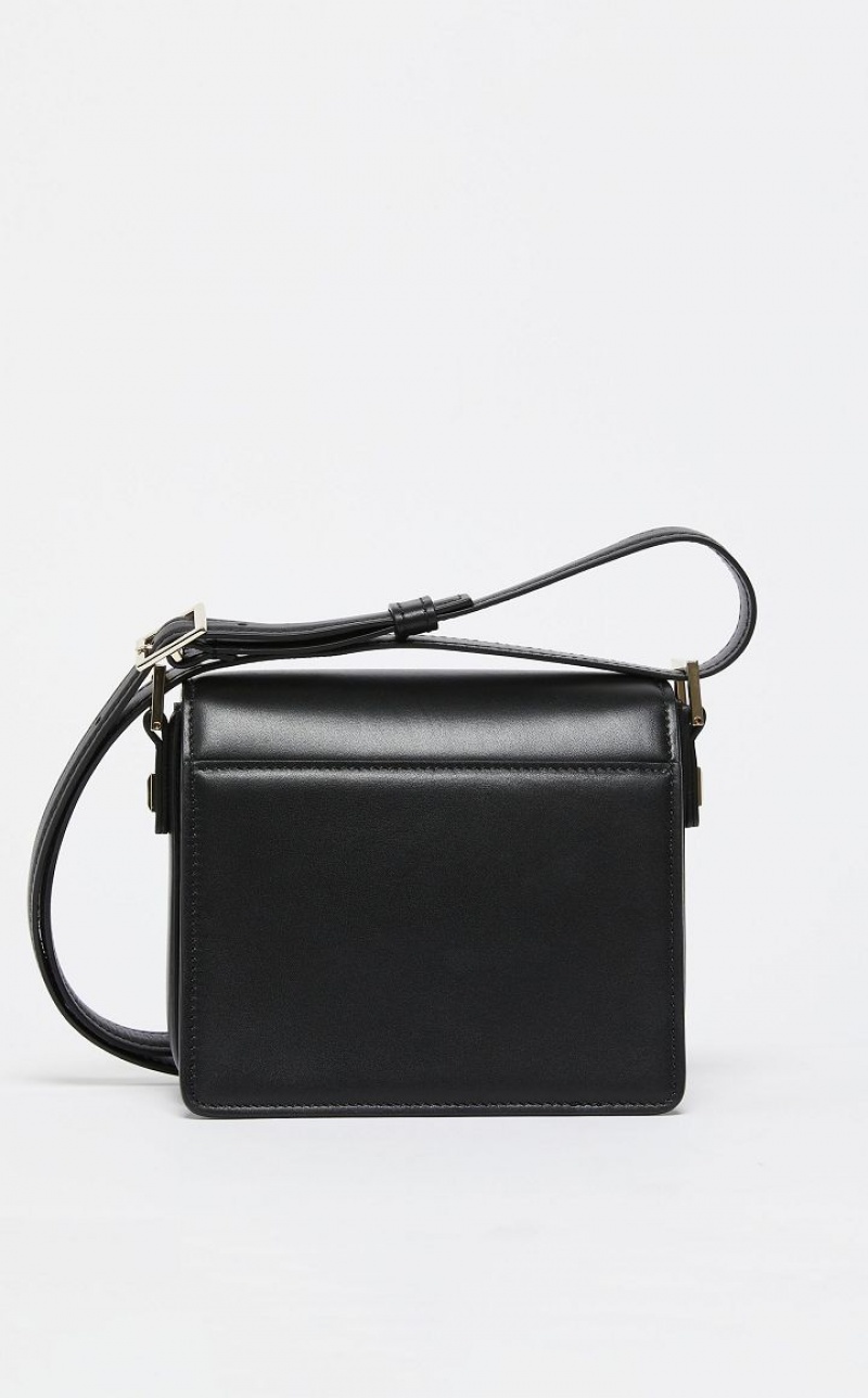 MaxMara Small Leather MM Bag BLACK | MMR594117