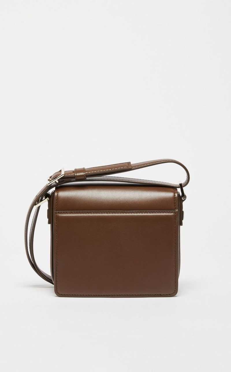 MaxMara Small Leather MM Bag COFFEE | MMR594118