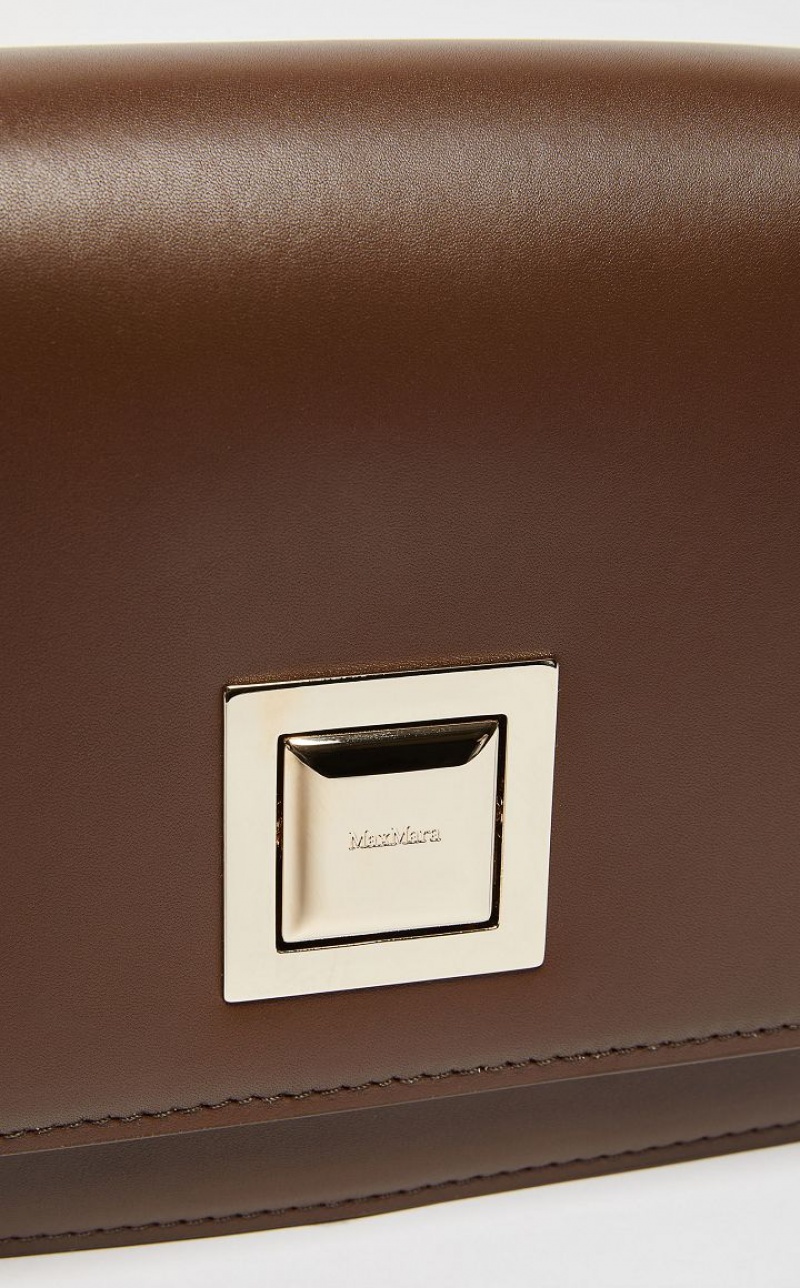 MaxMara Small Leather MM Bag COFFEE | MMR594118