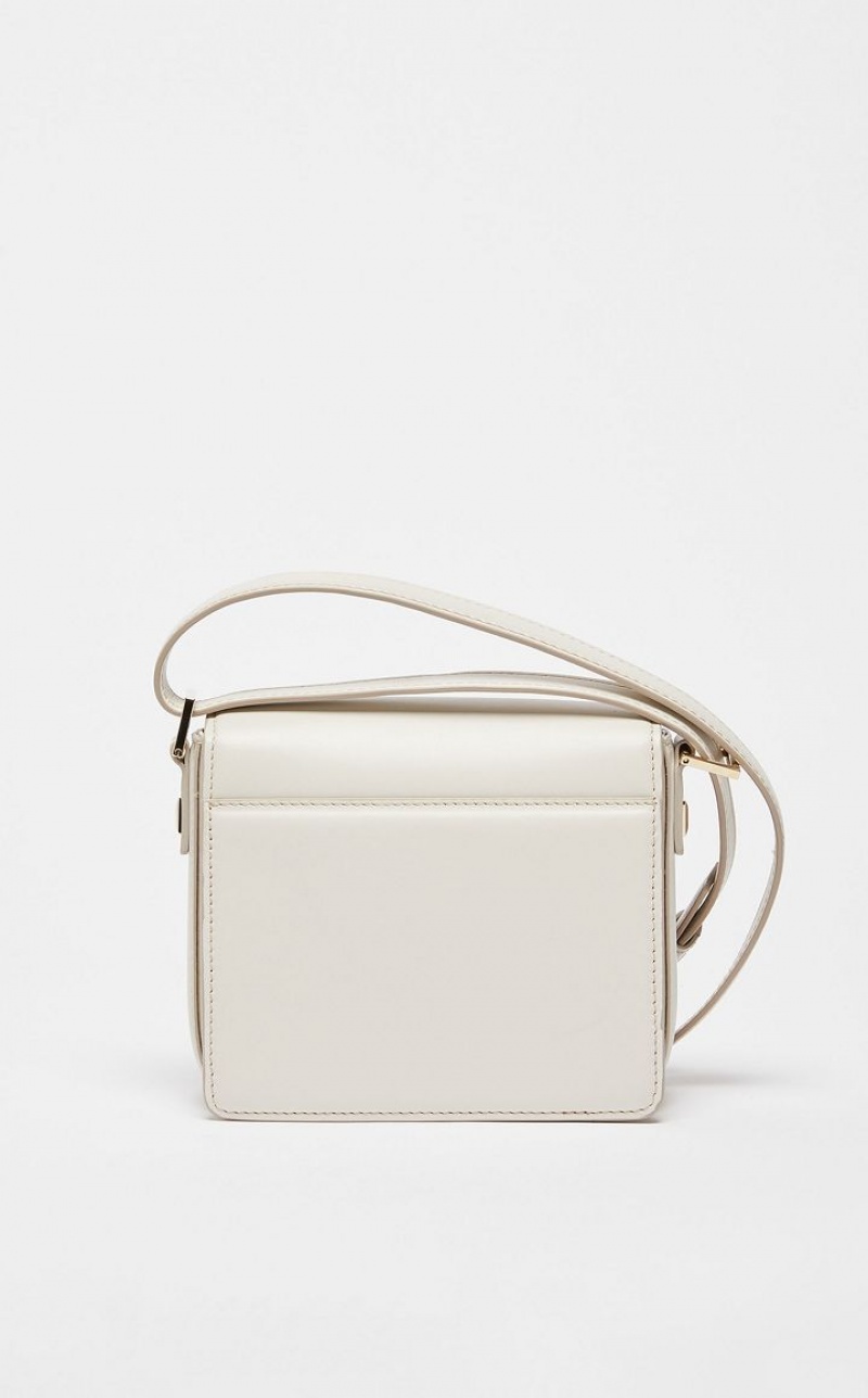 MaxMara Small Leather MM Bag WHITE | MMR594122