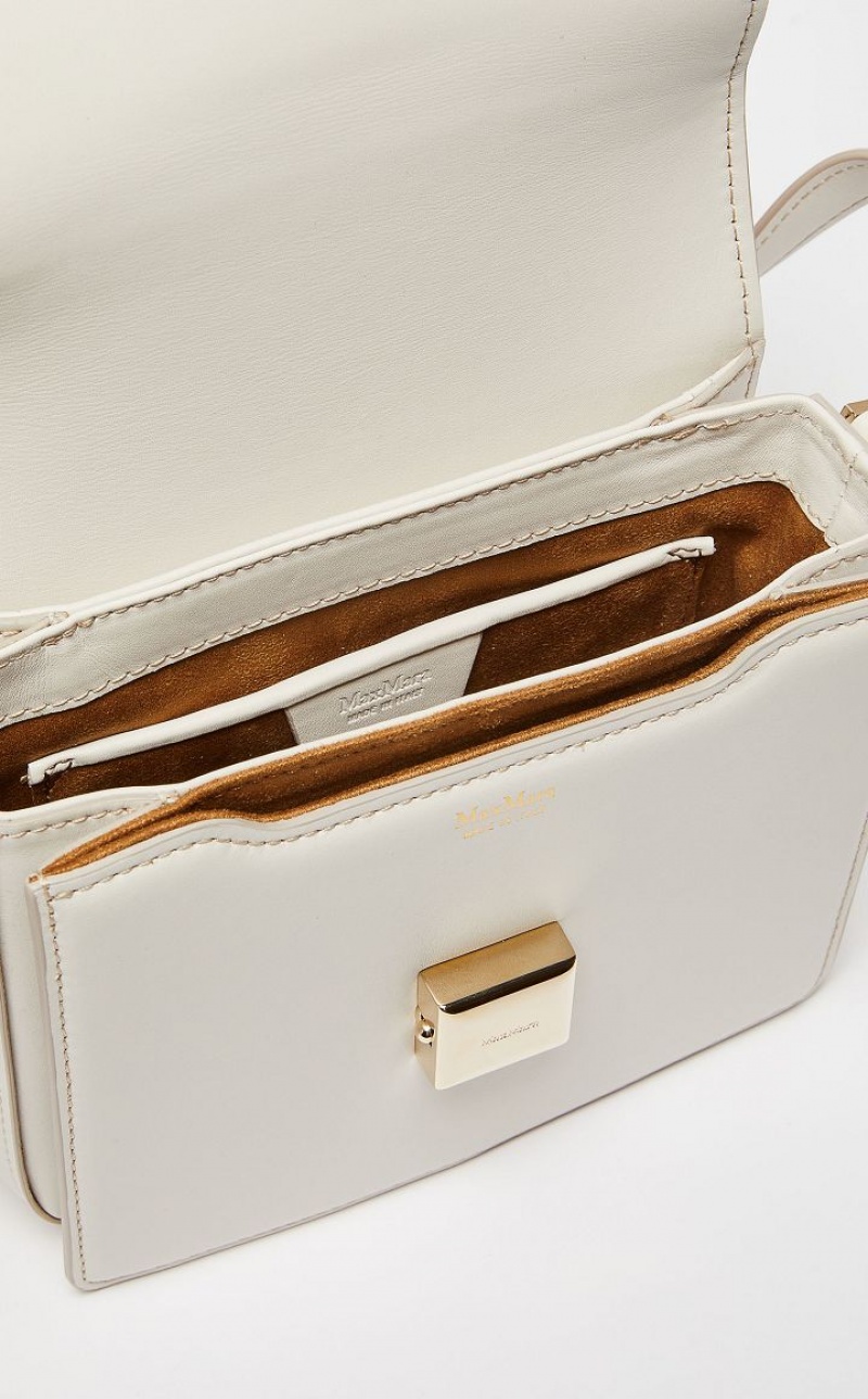 MaxMara Small Leather MM Bag WHITE | MMR594122