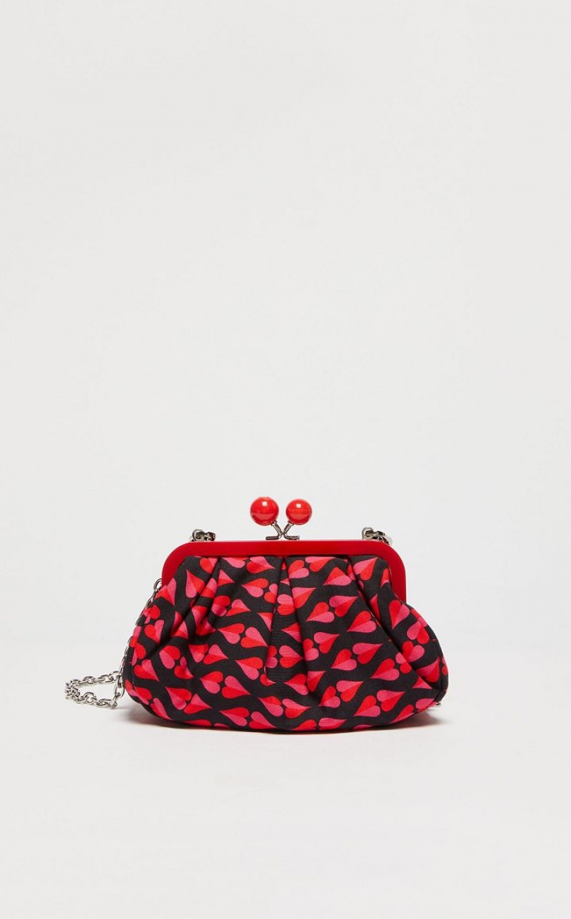 MaxMara Small Pasticcinoin Printed Canvas Weekend Bag RED | MMR594139