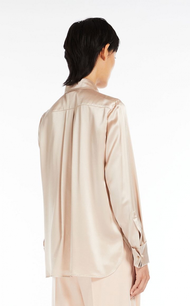 MaxMara Soft Silk Blouses PINK | MMR593569