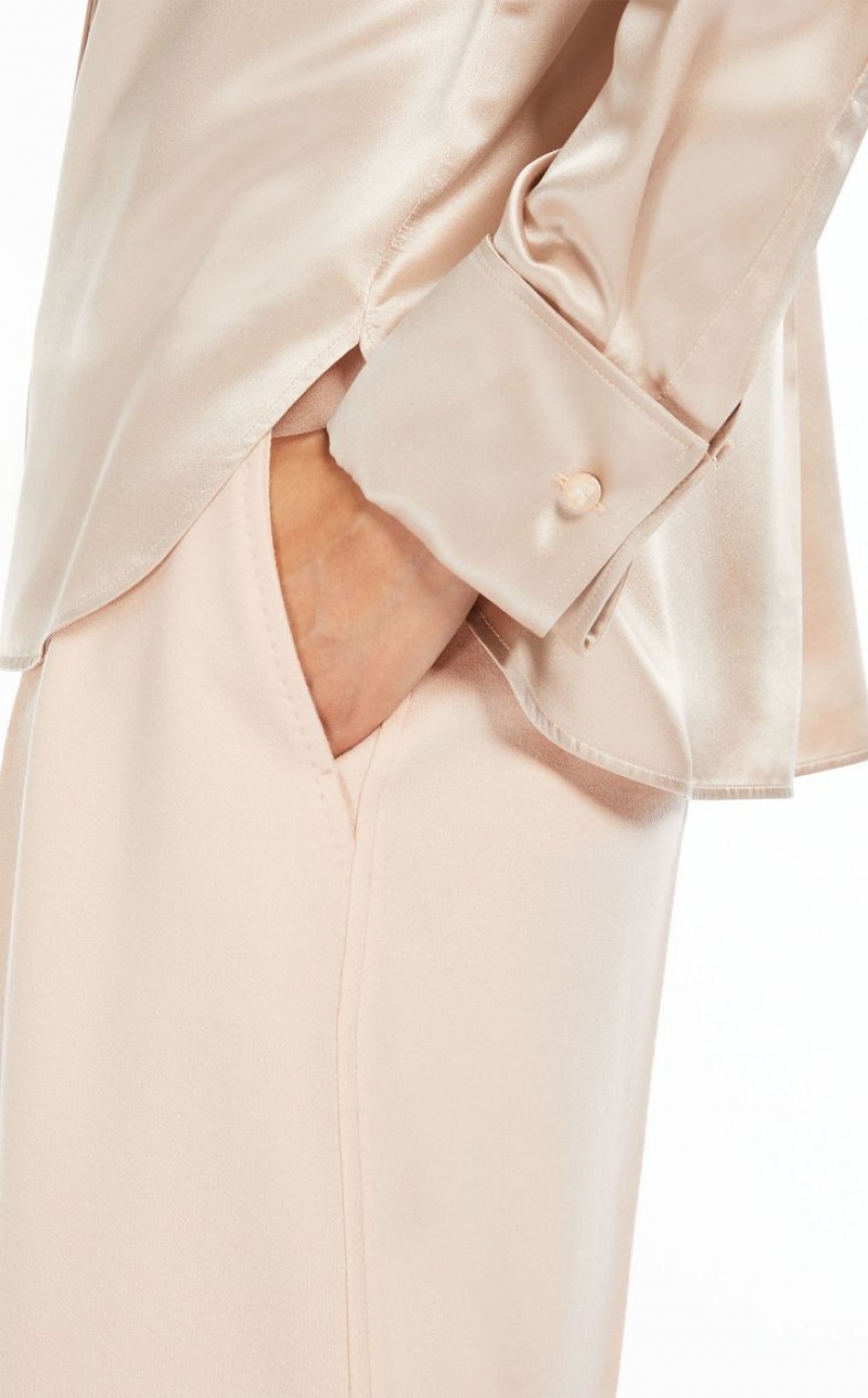 MaxMara Soft Silk Blouses PINK | MMR593569