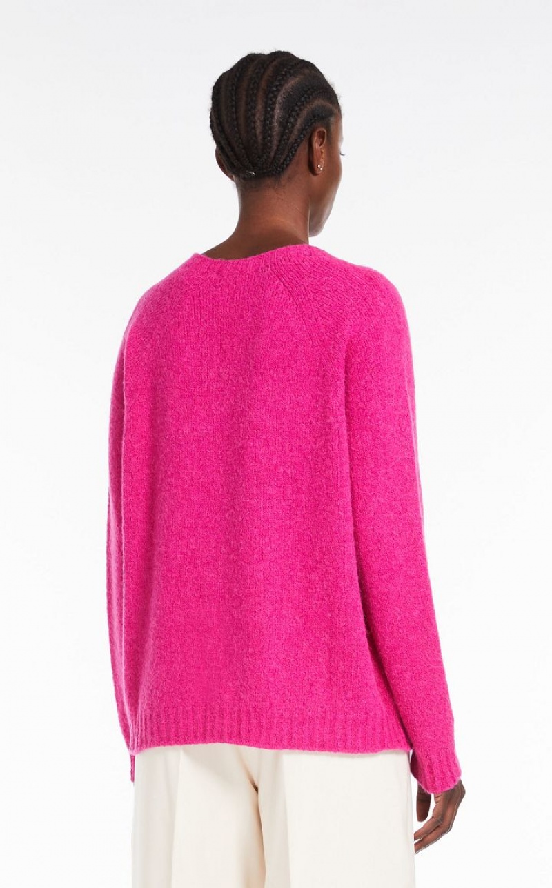 MaxMara Soft Top In Alpaca And Cotton Knitwear FUCHSIA | MMR593467