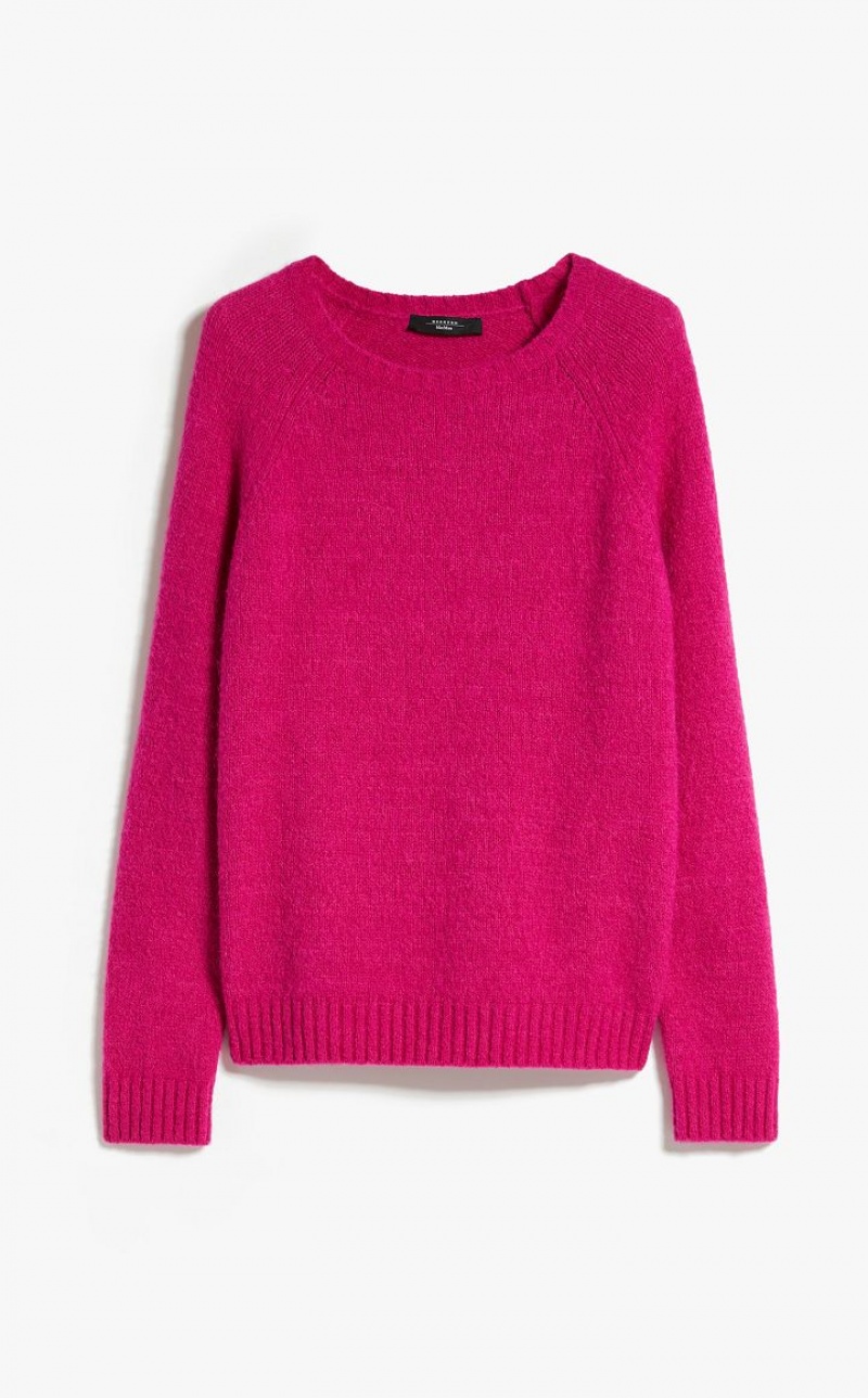 MaxMara Soft Top In Alpaca And Cotton Knitwear FUCHSIA | MMR593467