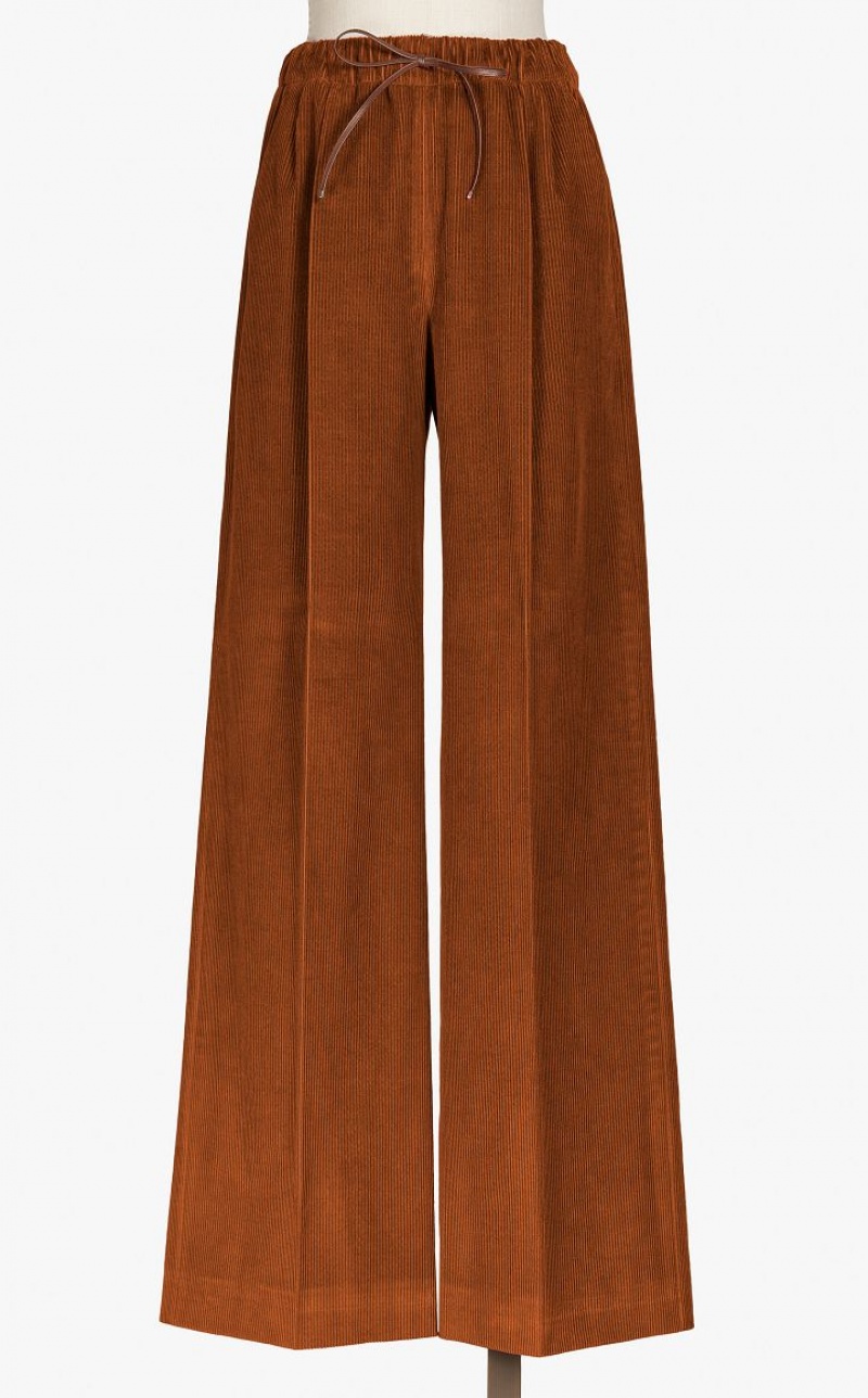 MaxMara Soft Velvet And Cashmere Trousers ORANGE | MMR593797