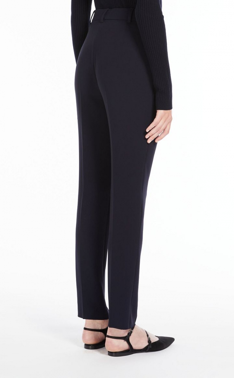 MaxMara Straight-fit Technical Cady Suit NAVY | MMR593516