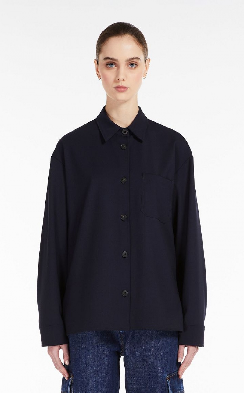 MaxMara Stretch Gabardine Jackets ULTRAMARINE | MMR594032