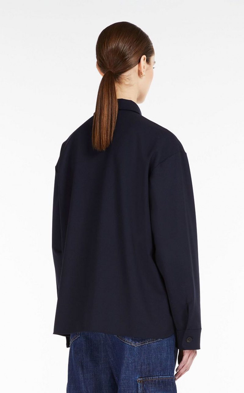 MaxMara Stretch Gabardine Jackets ULTRAMARINE | MMR594032